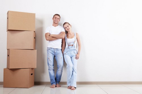 Removal van and moving team serving Roehampton residential streets