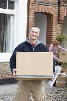 House movers preparing a residential move in Roehampton