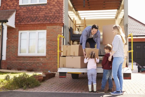 Fragile household items packed safely in sturdy cartons