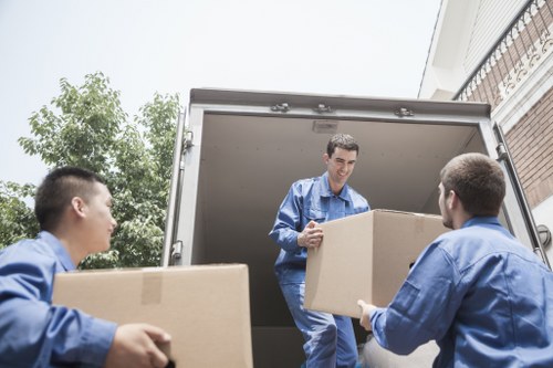 Removal team helping with a home move in Roehampton