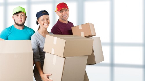 Loaded van prepared for a local move in Roehampton