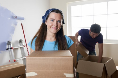 Efficient packing and loading inside a moving truck in Roehampton