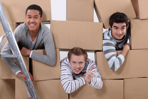 Professional removal van preparing for a move in Roehampton