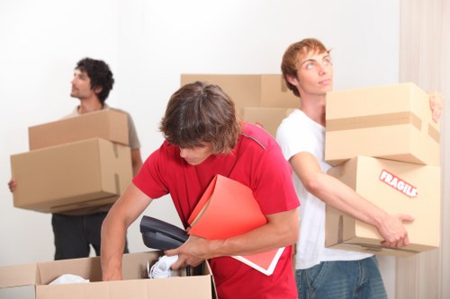 Removal van supporting a student move in Roehampton