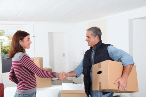Packing and loading furniture during a flat removal in Roehampton