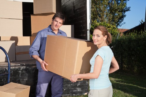 Removal van used for a smooth home relocation in Roehampton